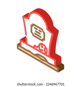 grave zombie evil isometric icon vector. grave zombie evil sign. isolated symbol illustration