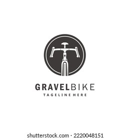 Gravel bike cyclocross bicycle logo design vector icon inspiration	