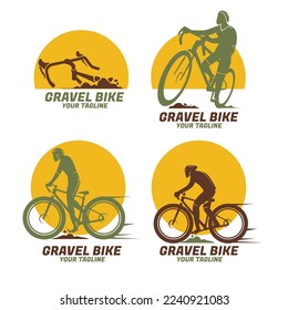 Gravel Bike Sport Emblem Collection