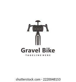 Gravel bike touring bag bicycle logo design vector icon inspiration	