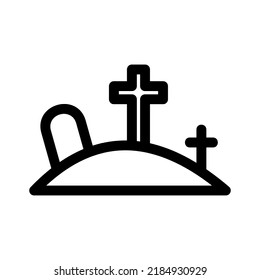 graves icon or logo isolated sign symbol vector illustration - high quality black style vector icons
