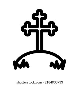 graves icon or logo isolated sign symbol vector illustration - high quality black style vector icons
