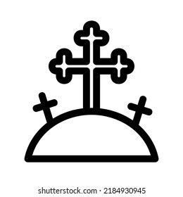 graves icon or logo isolated sign symbol vector illustration - high quality black style vector icons
