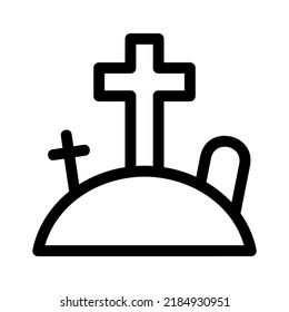 graves icon or logo isolated sign symbol vector illustration - high quality black style vector icons
