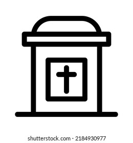 graves icon or logo isolated sign symbol vector illustration - high quality black style vector icons
