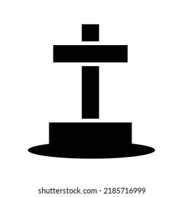 graves icon or logo isolated sign symbol vector illustration - high quality black style vector icons
