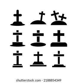 graves icon or logo isolated sign symbol vector illustration - high quality black style vector icons

