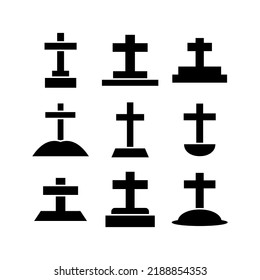 graves icon or logo isolated sign symbol vector illustration - high quality black style vector icons
