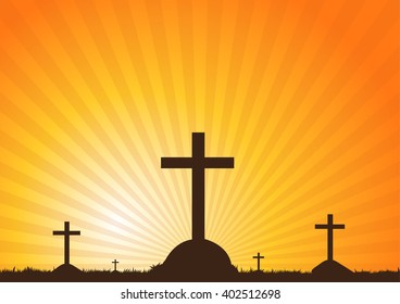 Graves in the Sunset
