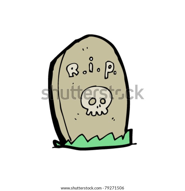 Gravestone Cartoon Stock Vector Royalty Free 79271506