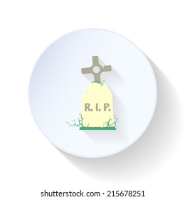 Gravestone flat icon