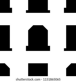 Gravestone Halloween seamless pattern illustration for design.