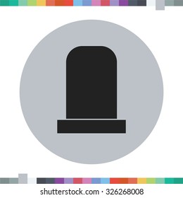 Gravestone icon. Halloween icon.