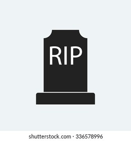 Gravestone icon. Halloween icon. Dead icon.