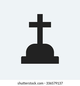 Gravestone icon. Halloween icon. Dead icon.