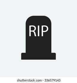 Gravestone icon. Halloween icon. Dead icon.