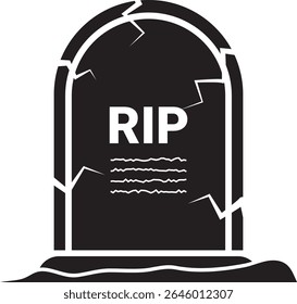 gravestone icon, tombstone icon vector.