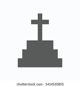 gravestone icon, tombstone vector, graveyard illusration