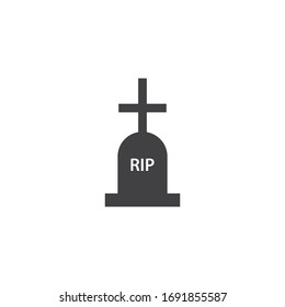 Gravestone Icon Vector Illustration Design