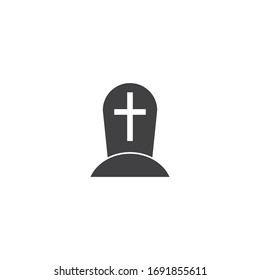 Diseño de ilustración vectorial de icono de Gravestone