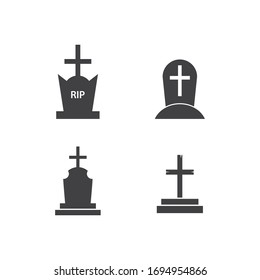Gravestone Icon Vektorillustration Illustration Design