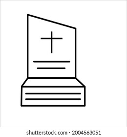 gravestone  icons symbol vector elements for infographic web