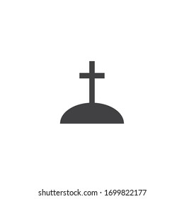 Gravestone Logo Template vector symbol nature