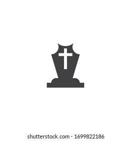 Gravestone Logo Template vector symbol nature