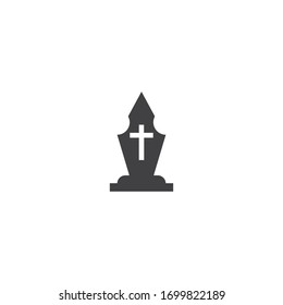 Gravestone Logo Template vector symbol nature