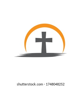 Gravestone Logo Template vector symbol nature