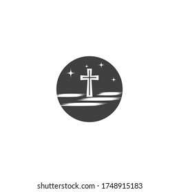 Gravestone Logo Template vector symbol nature