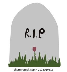Gravestone tombstone vector illustration