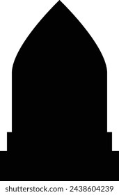 Gravestones . Old Tomb Ancient RIP gravestones. Concept gravestone in different. Halloween elements . Grave on transparent background, Tombstone silhouettes, grave sign of the dead concept.
