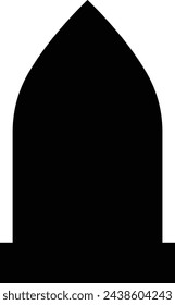 Gravestones . Old Tomb Ancient RIP gravestones. Concept gravestone in different. Halloween elements . Grave on transparent background, Tombstone silhouettes, grave sign of the dead concept.