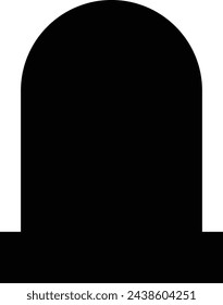 Gravestones . Old Tomb Ancient RIP gravestones. Concept gravestone in different. Halloween elements . Grave on transparent background, Tombstone silhouettes, grave sign of the dead concept.