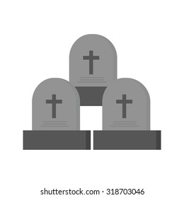 Graveyard, death, funeral icon vector image.Can also be used for halloween, celebration, observances and holidays. Suitable for mobile apps, web apps and print media.