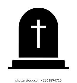 graveyard halloween silhouette style icon