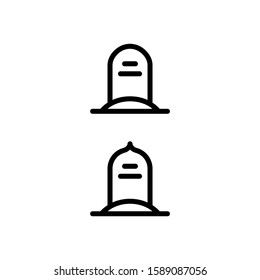 Graveyard Icon. Islamic & Ramadan Icon Set Vector Logo Symbol.
