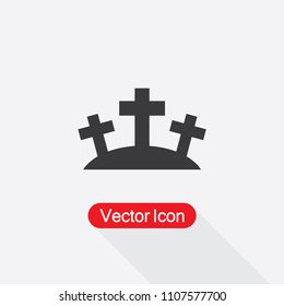 Graveyard Icon Vector Illustration Eps10