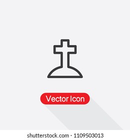 Graveyard Icon Vector Illustration Eps10
