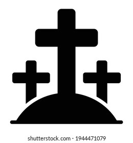 graveyard Silhouette, Black Glyph icon.