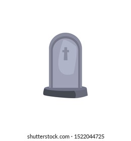 graveyard tombstone on white background vector illustration design