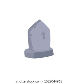 graveyard tombstone on white background vector illustration design