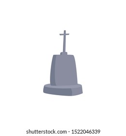 graveyard tombstone on white background vector illustration design