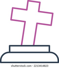 Graveyard Vector Icon which is suitable for commercial work and easily modify or edit it

