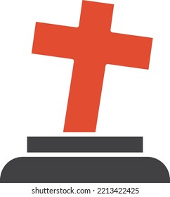 Graveyard Vector Icon which is suitable for commercial work and easily modify or edit it

