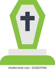 Graveyard Vector Icon which is suitable for commercial work and easily modify or edit it
