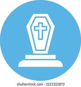 Graveyard Vector Icon which is suitable for commercial work and easily modify or edit it
