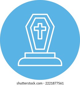 Graveyard Vector Icon which is suitable for commercial work and easily modify or edit it
