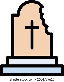 graveyard Vector illustration on a transparent background. Premium quality symbols. Stroke vector icon for concept and graphic design.